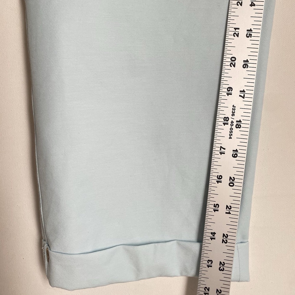 White House Black Market Dress Pants Size 12 Light Blue Slim Career Stretch - Picture 9 of 12